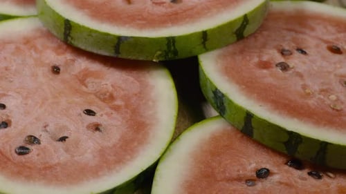 Watermelon Slices on Rotation.