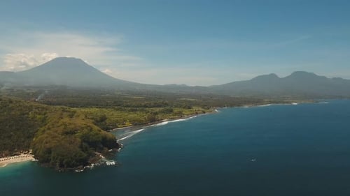 Aerial View Beautiful Beach