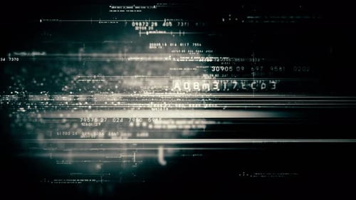 Futuristic Digital Data Flow Stream Background Animation