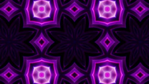 Purple Kaleidoscope Loop 4K 08