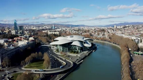 Tbilisi Public Service Hall Aerial Shot