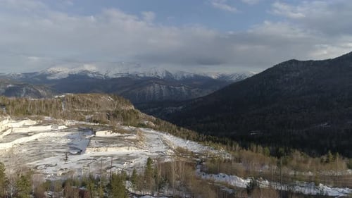 Aerial View In Siberian Mountains