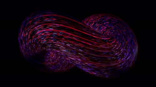 Abstract Neon Light Trails Looping Motion Background