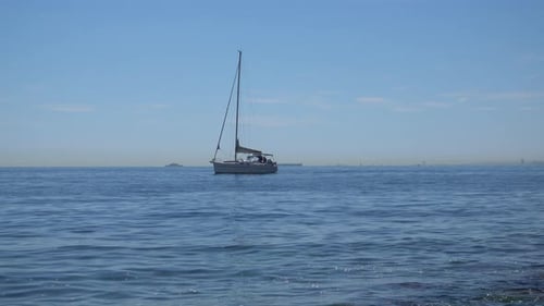 Bootsegeln am Meer