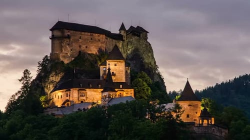 Historic Castle Dracula Lighting