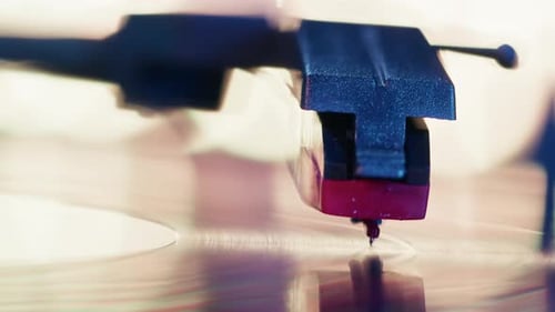 Vinyl Record Closeup