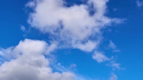Nuages avec ciel bleu Timelapse