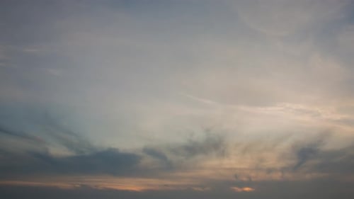 Evening Sky Time Lapse with Clouds