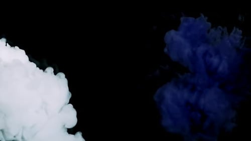 Blue Shade Created From Watercolor