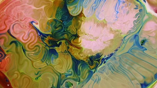 Diffusion de peinture alimentaire colorée abstraite 046