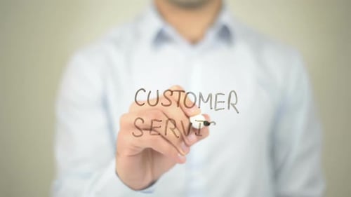Hand Writing Customer Service Message