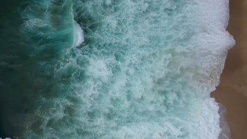 Storm at Sea Filmed on a Drone Alanya Turkey 4 K