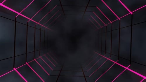 Un tunnel mystique de lignes clignotantes 02