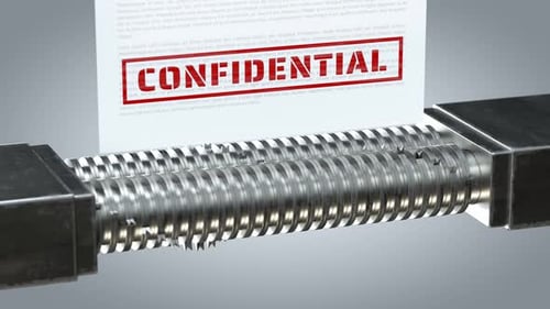 Confidential Document Shredding Animation