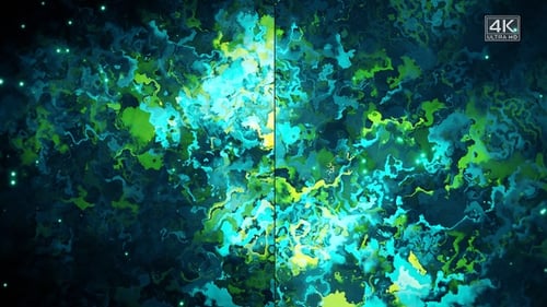 Green Turquoise Abstract Artistic Liquid Backgrounds