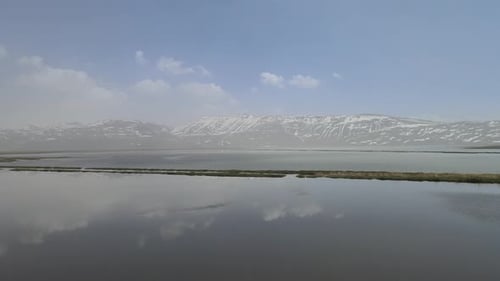 lake aerial nature