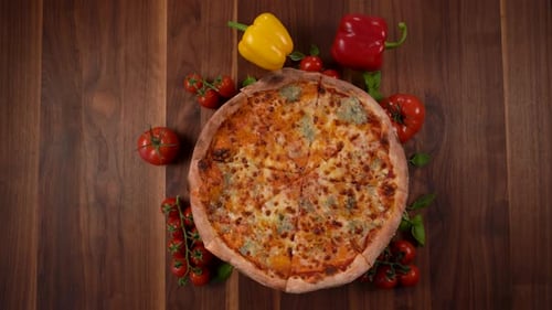 Pizza with Gorgonzola Cheese 1