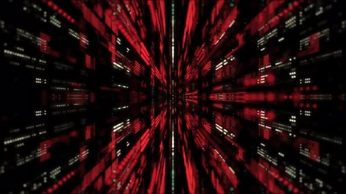 Sci Fi Red Datas Hintergrund Seamless Loop