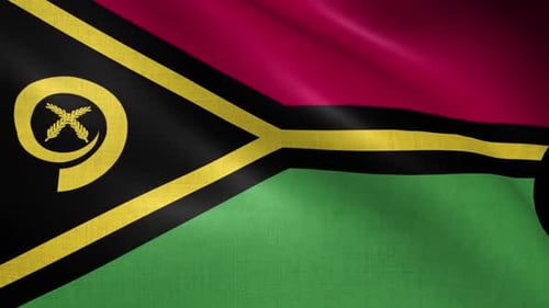 Realistic Waving Flag of Vanuatu Video