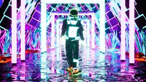 Neon Astronaut