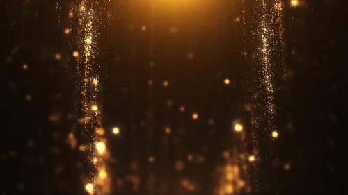 Golden Particles Shiny Loop Seamless 4k 05