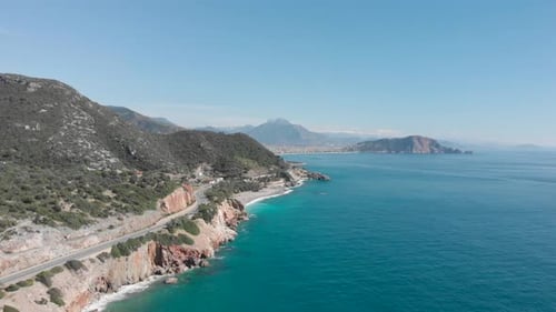 Coastline at sunny summer day, Alanya, Turkey