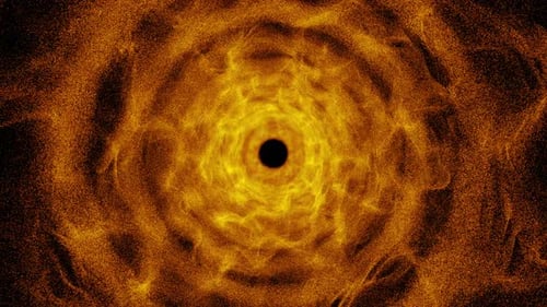 Abstract Golden Particle Vortex Tunnel Loop Background