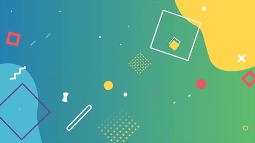 4K Abstract Loop Geometry Background 17