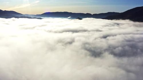 Grey Mist Covered the Mountain Hils