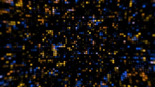 Digital Pixel Grid Technology Background Loop