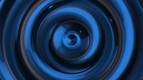 3D Blue Disk Loop Background