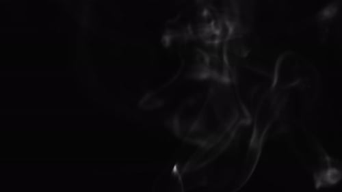 Abstract black and white smoke with a black background in slow motion. Realistic cloud smoke with st