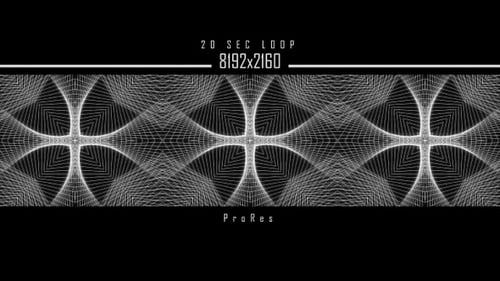 Abstract White Dot Symmetrical Grid Pattern Animation