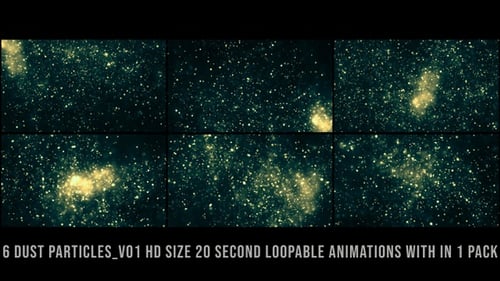 Dust Particles Green Pack V01