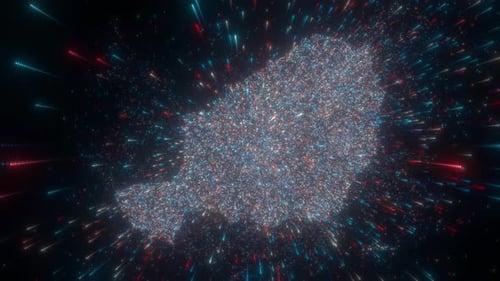 Abstrakte Landkarte von Niger