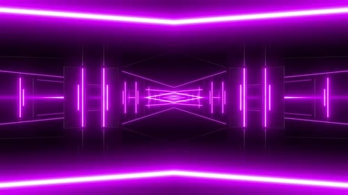 4k rosa Lasertunnel Vj Loop
