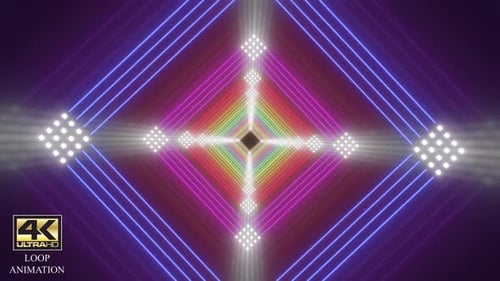 Square Colorful Tunnel