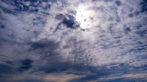 Dramatic Sky With Clouds and Bright Sun