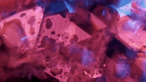 Colorful Abstract Light Refraction and Distorted Shapes