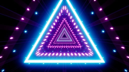 Triângulo de néon Dj Loop