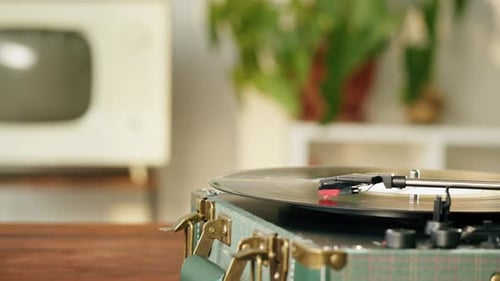 Vinyl Record Closeup