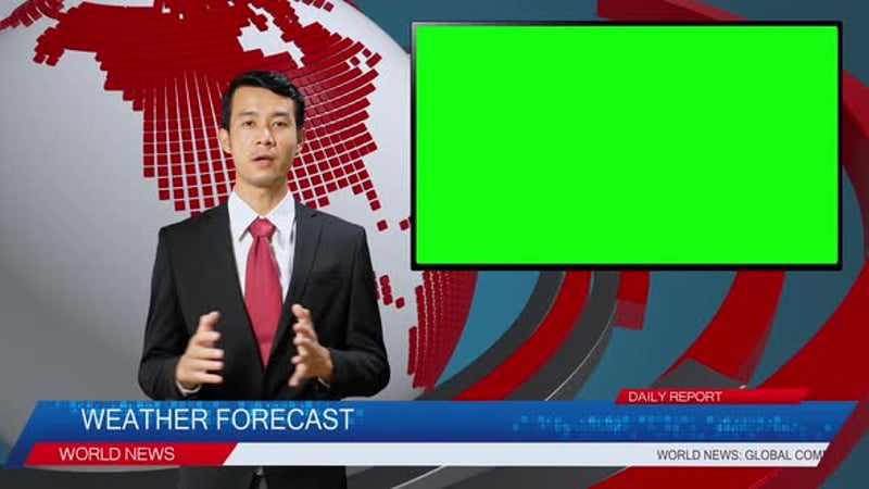 Newscaster with Tablet and Headset, People Stock Footage ft ...