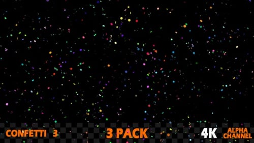 Vibrant Confetti Overlays Pack for Festive Celebrations