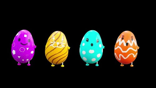55 Easter Day Eggs Dancing HD