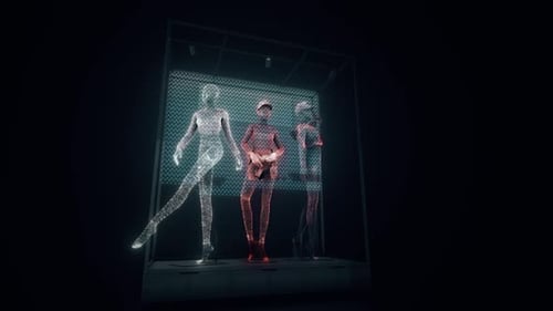 Digital Female Mannequins 3d Hologram 4k