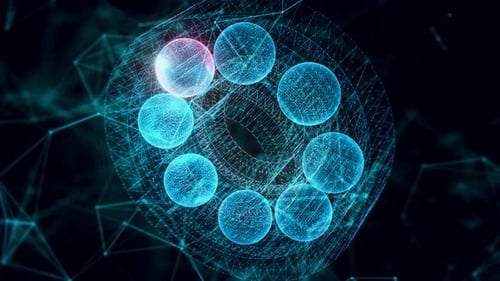 Ball Bearing Hologram Close Up 4k