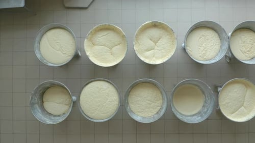 Closeup Video of Yeast Dough in Production.