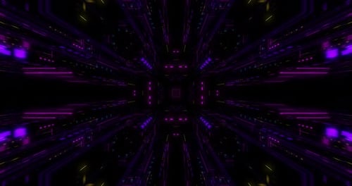 Seamless loop of abstract futuristic technological background