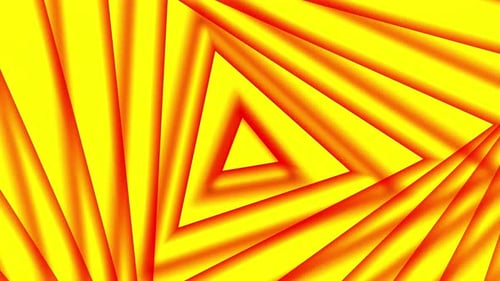 yellow color tunnel loop geometric abstract background