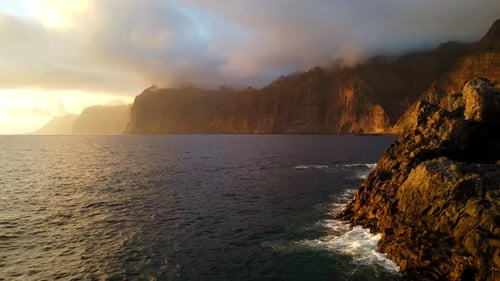 Sunset at Los Gigantes, Tenerife, Spain